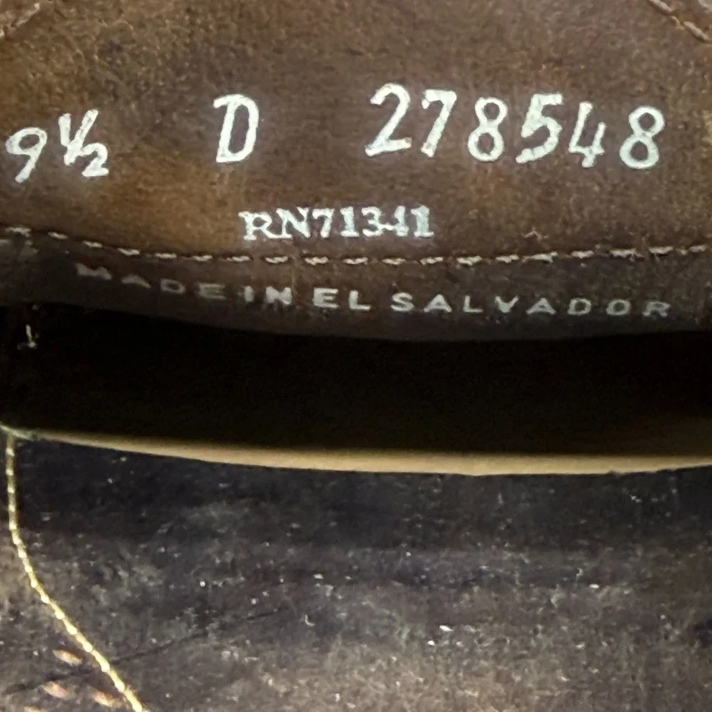 LL BEAN Allagash Penny Loafers Mens 9.5 D Brown Leather Handsewn Lug Sole Casual